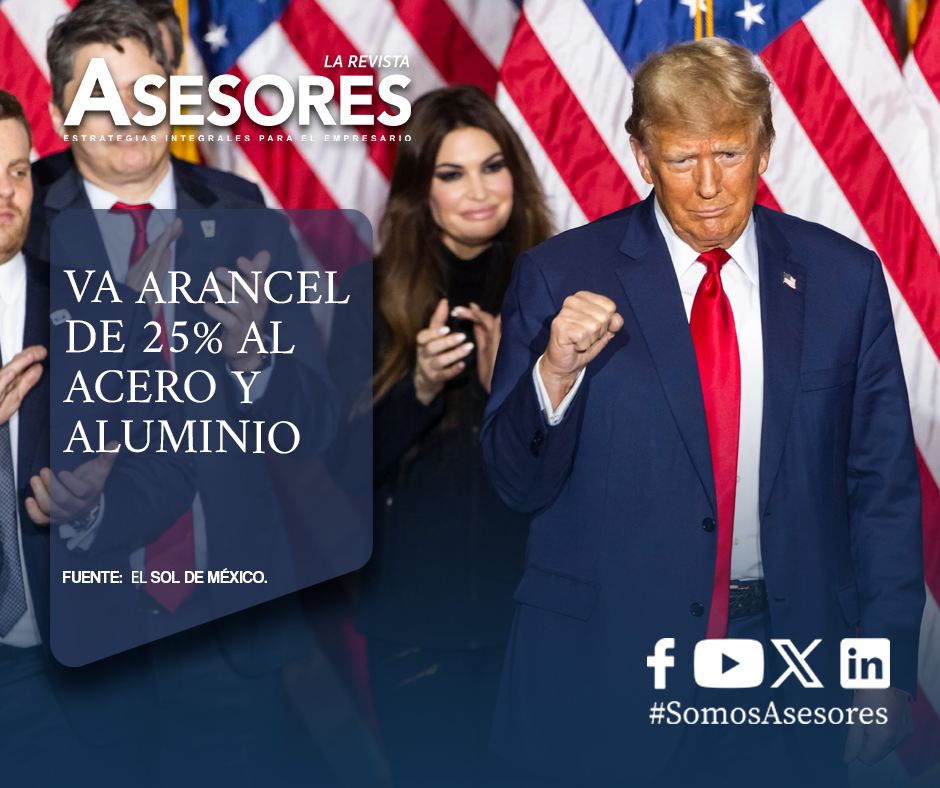 Va arancel de 25% al acero y aluminio